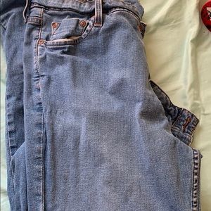Bootcut mid rise Levi jeans